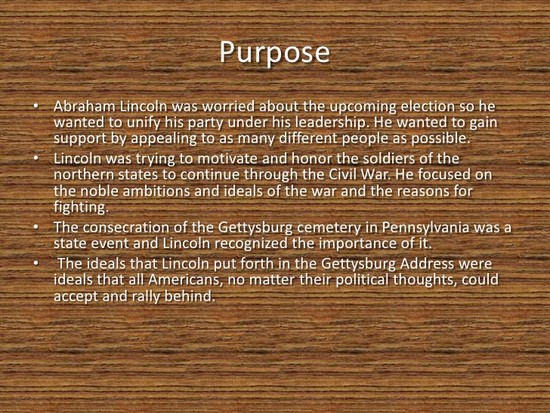 Gettysburg address