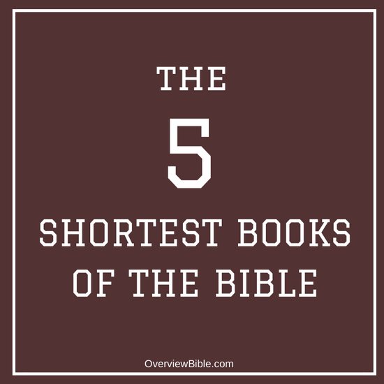 The 5 Shortest Books of the Bible, in Order