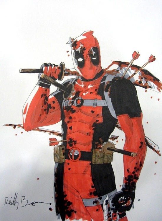 If you cut Deadpool in half vertically which side will ...