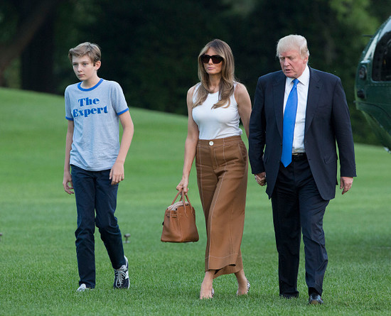 Melania Trump and Son Barron Officially Move to White ...