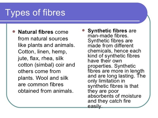 synthetic fibers and plastics