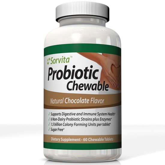 Probiotics Supplement - Sugar Free Chocolate Chewable ...