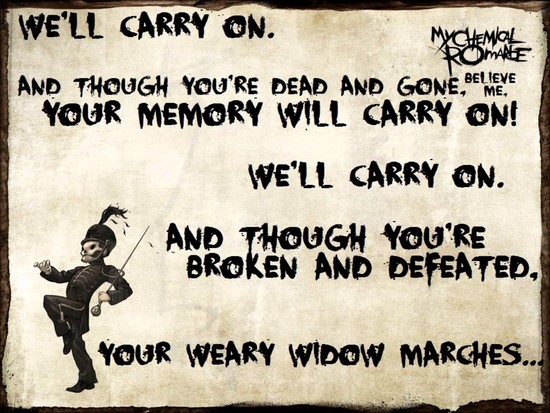Welcome To The Black Parade - My Chemical Romance Lyrics ...