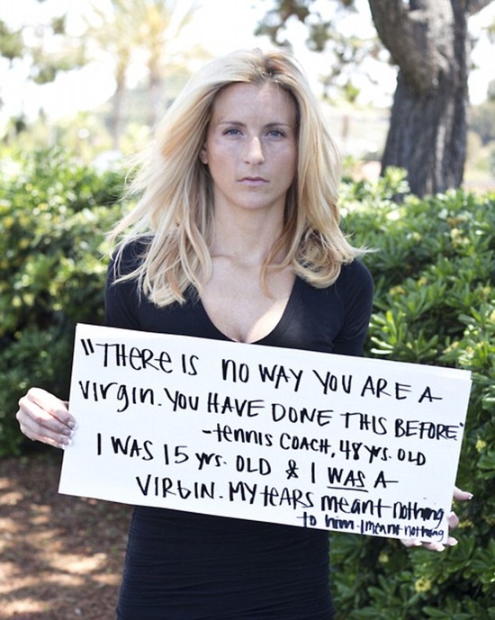 Rape survivors bravely confront their fears by publicly ...