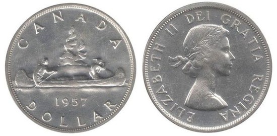 What does a 1957 silver dollar look like? - Quora