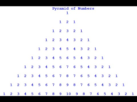 How to Create Pyramid of Numbers using For Loop in Python ...