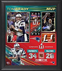 Amazon.com: Tom Brady New England Patriots Framed 15" x 17 ...