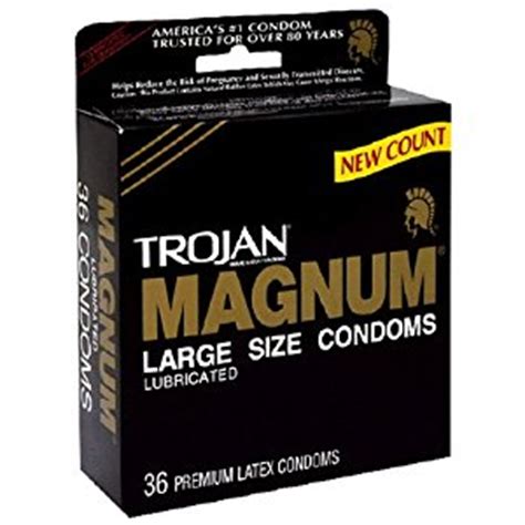 Amazon.com: Trojan Magnum Condoms, Lubricated, 36 Condoms ...