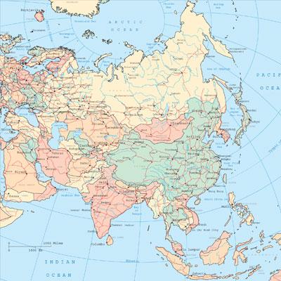 Countries of Asia Map Quiz