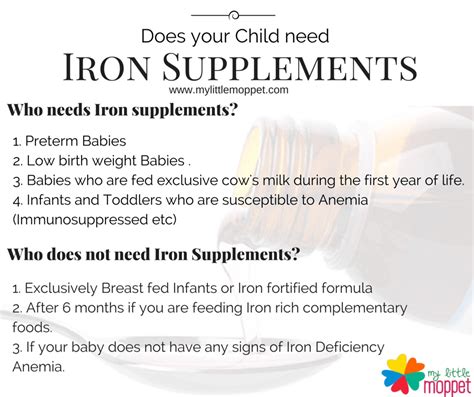 Does my Baby/Toddler need Iron Supplements? - My Little Moppet