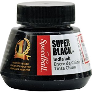 Amazon.com: Speedball 2-Ounce India Ink, Super Black