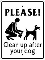 Amazon.com : Aluminum Please! Clean up Dog Poop + 2' Sign ...