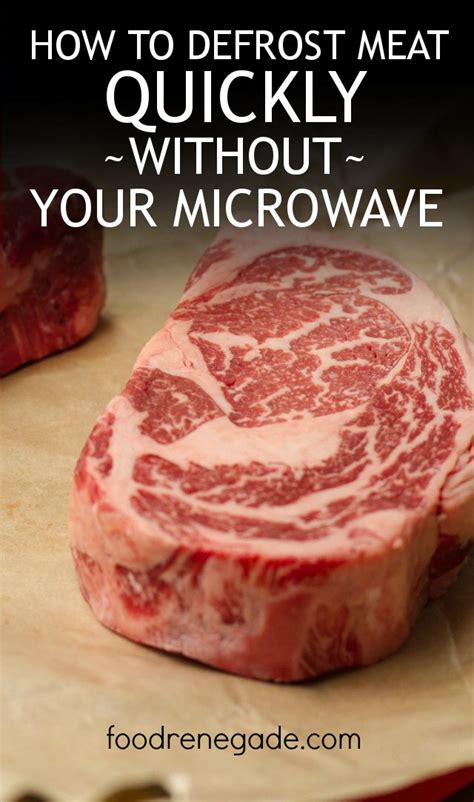 How to Defrost Meat Quickly Without A Microwave -- Super ...