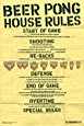 Amazon.com: NMR 88845 Beer Pong Rules Decorative Poster ...