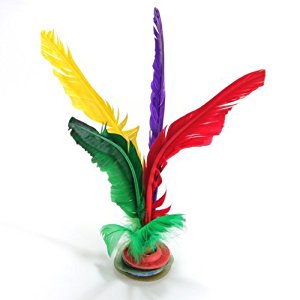 Amazon.com : Colorful Feather Chinese Jianzi Kicking ...