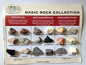 Amazon.com : Rock Collection and ID Chart - 18 rocks ...