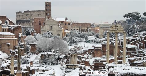 Rome's climate in winter.