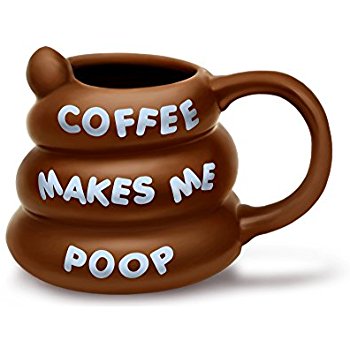 Amazon.com | BigMouth Inc Coffee Makes Me Poop Mug, Funny ...