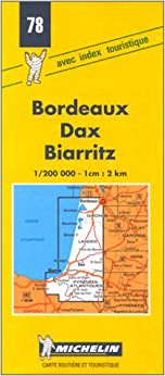 Michelin Bordeaux/Dax/Biarritz, France Map No. 78 ...
