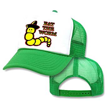 Amazon.com: Eat the Worm Tequila Mesh Trucker Hat Cap ...