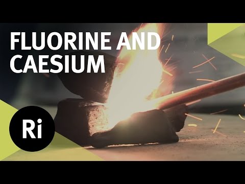 Reacting Fluorine with Caesium - First Time on Camera ...