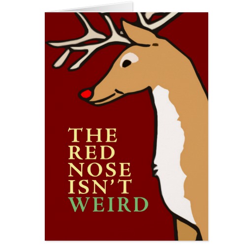 Rudolph's Nose is an Evolutionary Advantage Card | Zazzle