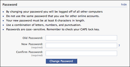 How do I change my Facebook password? - Ask Dave Taylor