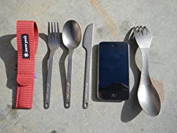 Amazon.com : Snow Peak Titanium Silverware Cutlery Set (3 ...
