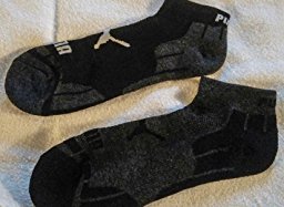 Amazon.com: Puma Black Low Cut Socks for Men (6 pairs)Shoe ...