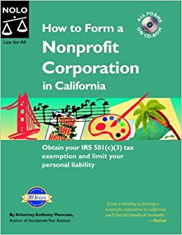 How to Form a Nonprofit Corporation in California: Anthony ...