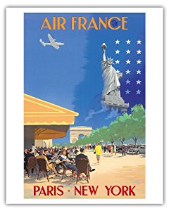 Amazon.com: Paris New York - Air France - French Cafe And ...