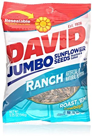 Amazon.com: David Jumbo Sunflower Seeds, Ranch, 5.25 Oz ...