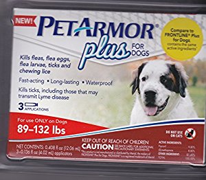 Amazon.com : PETARMOR PLUS FOR DOGS 89 - 132 LBS. : Pet ...