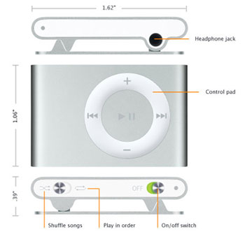 Amazon.com: Apple iPod shuffle 1 GB Metal (2nd Generation ...