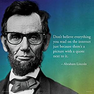 Amazon.com: Abraham Lincoln Internet Novelty Quote Saying ...