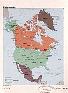 Amazon.com: Vintage 1781 Map of A new map of North America ...