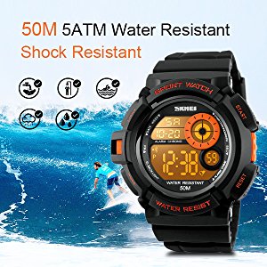 Amazon.com: Mens Digital Watch, Electronic LED Sport Watch ...