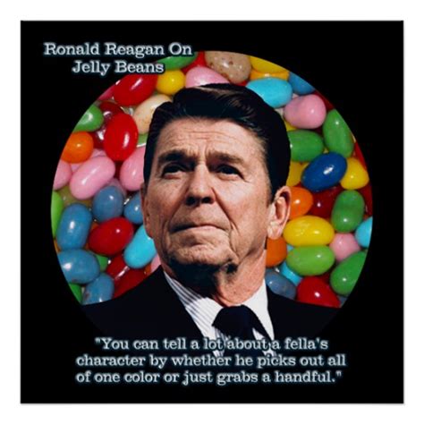 President Ronald Reagan on Jelly Beans Print | Zazzle