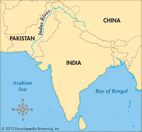 Where Is The Indus River Map