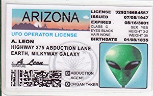 Amazon.com: Arizona Alien Fun Fake ID License: Automotive