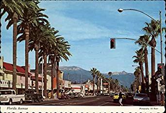 Florida Avenue Hemet, California Original Vintage Postcard ...