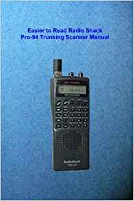 Easier to Read Radio Shack Pro-94 Trunking Scanner Manual ...