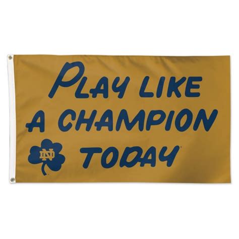 Notre Dame Play Like A Champion Flag, University of Notre ...