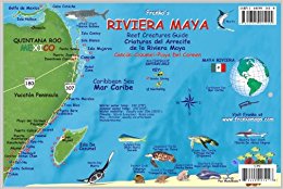 Riviera Maya Mexico Map & Reef Creatures Guide Franko Maps ...