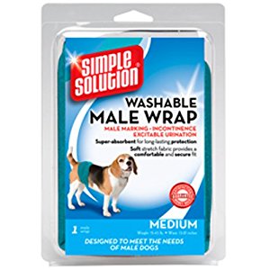 Amazon.com : Simple Solution Washable Male Wrap, Medium ...