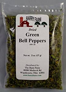 Dried Green Bell Peppers, 2 oz.: Amazon.com: Grocery ...
