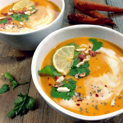 Red Thai Curry Sweet Potato and Carrot Soup | Rebel Recipes