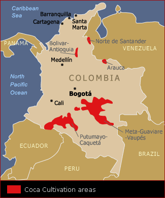 Map: Colombia, Cocaine and Cash ~ Colombia | Wide Angle | PBS