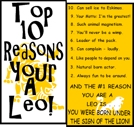 Top 10 Reasons Why You Are your Sunsign | KE SARA, SARA ...