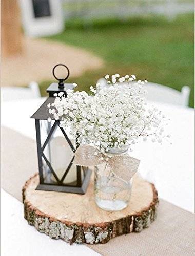 Amazon.com: Rustic Wedding Centerpiece - Round Tree Bark ...